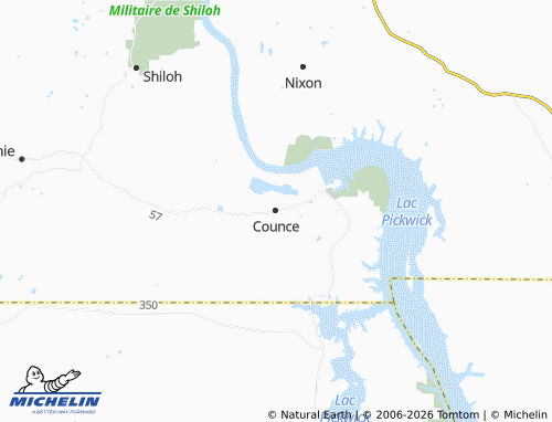 Carte MICHELIN Counce - ViaMichelin