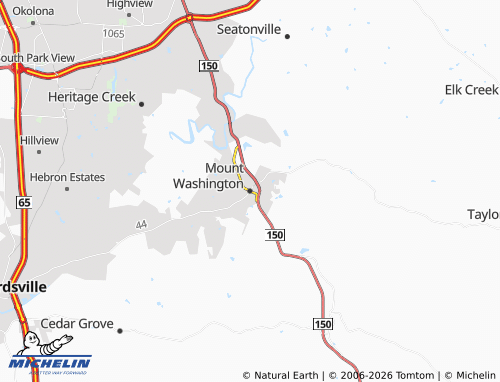 Mappa MICHELIN Mount Washington - ViaMichelin