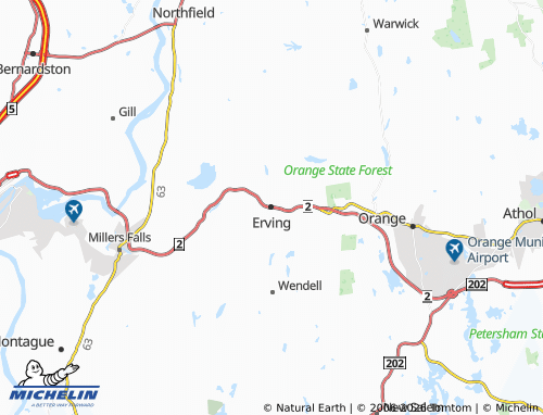 Carte MICHELIN Erving - ViaMichelin