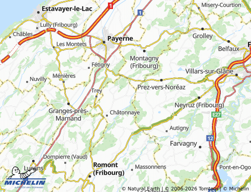 Mapa MICHELIN Torny - ViaMichelin