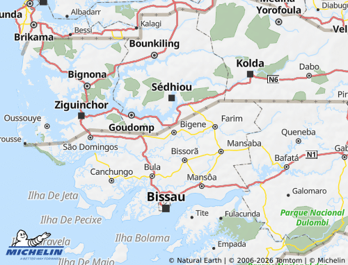 MICHELIN Bigene map - ViaMichelin