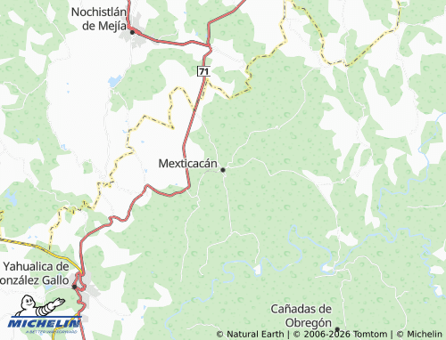 MICHELIN-Landkarte Mexticacán - ViaMichelin