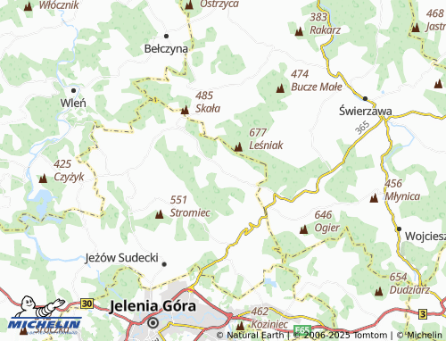 MICHELIN Chrośnica map - ViaMichelin