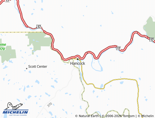 Mappa MICHELIN Hancock - ViaMichelin