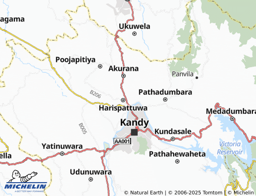 MICHELIN Kalugalawatta map - ViaMichelin