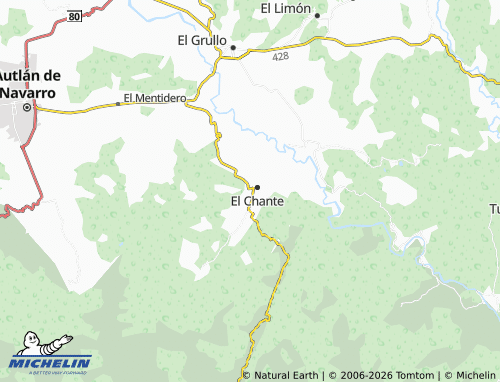 MICHELIN Ejidal, El Chante map - ViaMichelin
