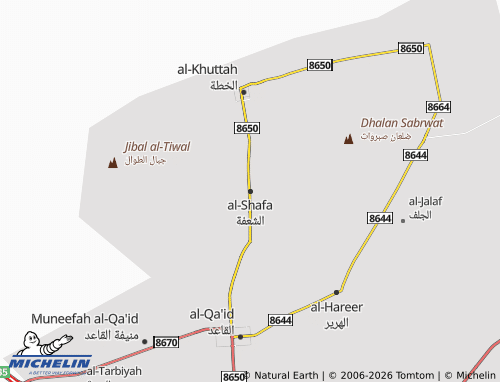 Carte MICHELIN al-Shafa - ViaMichelin