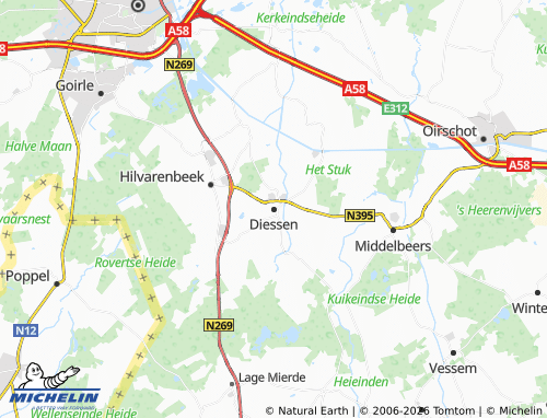MICHELIN Diessen map - ViaMichelin