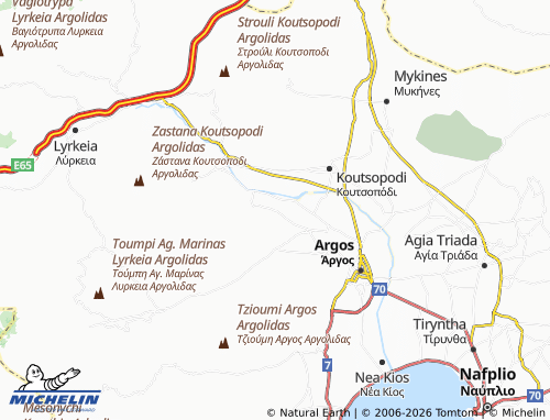 MICHELIN Stathaiika map - ViaMichelin