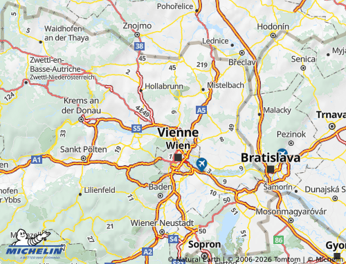 Mappa MICHELIN Korneuburg - ViaMichelin