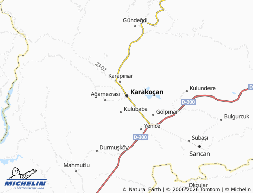 MICHELIN Tepe map - ViaMichelin