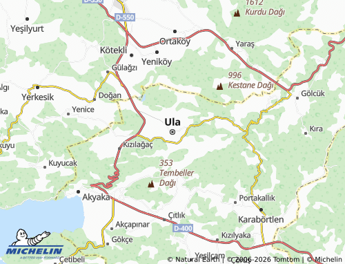 Carte MICHELIN Ula - ViaMichelin