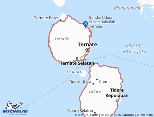 Mappa MICHELIN Ternate Selatan - ViaMichelin