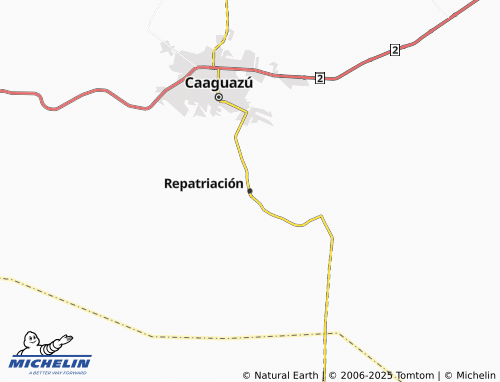 MICHELIN Repatriación map - ViaMichelin