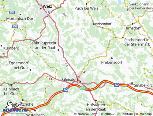 MICHELIN Wollsdorferegg map - ViaMichelin