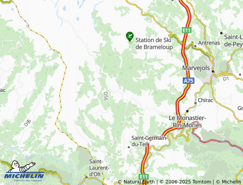 MICHELIN Les Salces map - ViaMichelin