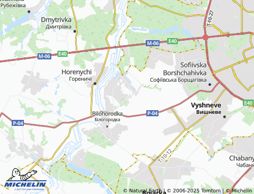 MICHELIN Shevchenkove map - ViaMichelin