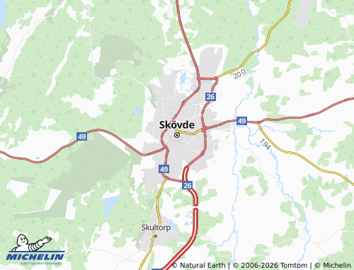 Carte MICHELIN Skövde - ViaMichelin