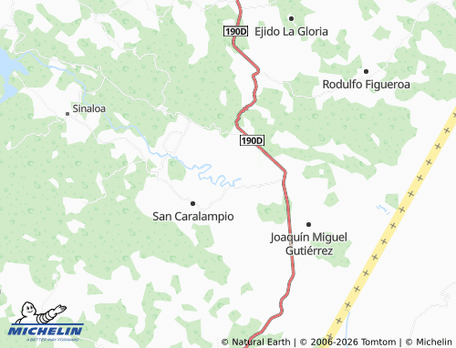 Mappa MICHELIN Nuevo Agua Zarca - ViaMichelin