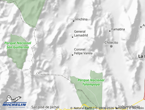 MICHELIN Coronel Felipe Varela map - ViaMichelin