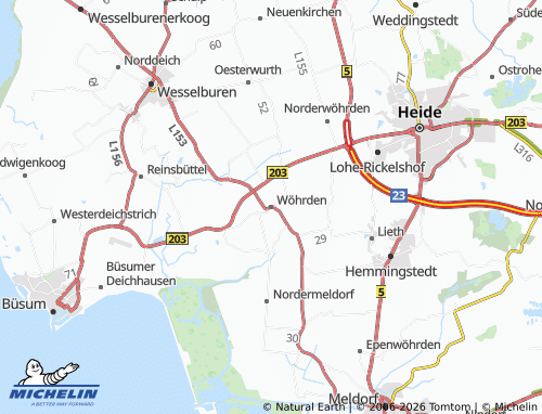 MICHELIN Wöhrden map - ViaMichelin