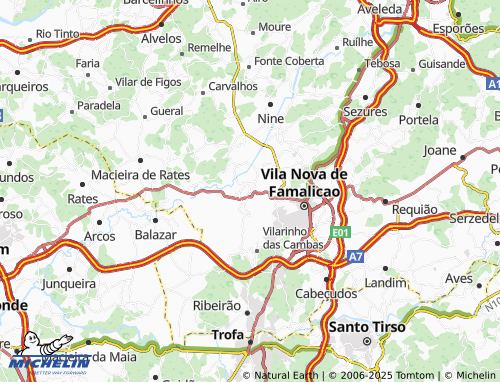 MICHELIN Outiz map - ViaMichelin