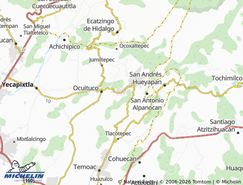 MICHELIN Metepec map - ViaMichelin