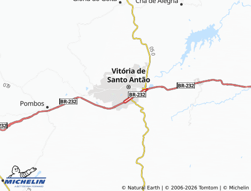 MICHELIN Nossa Senhora do Amparo map - ViaMichelin