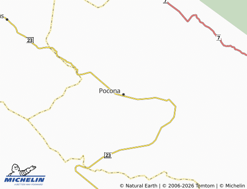 MICHELIN Pocona map - ViaMichelin