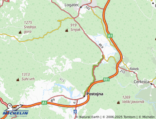 Kaart MICHELIN Strmca - ViaMichelin
