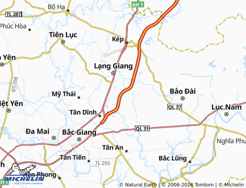 Mapa MICHELIN Xương Lâm - ViaMichelin