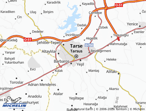 MICHELIN-Landkarte Yeni Ömerli - ViaMichelin
