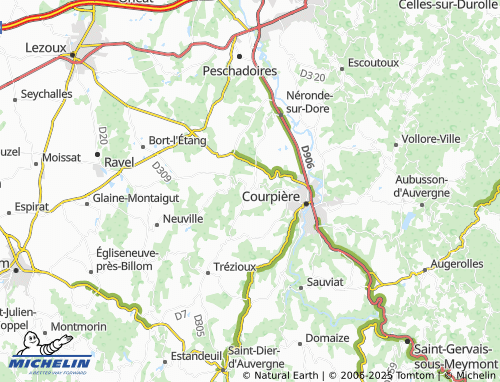 MICHELIN Sermentizon map - ViaMichelin