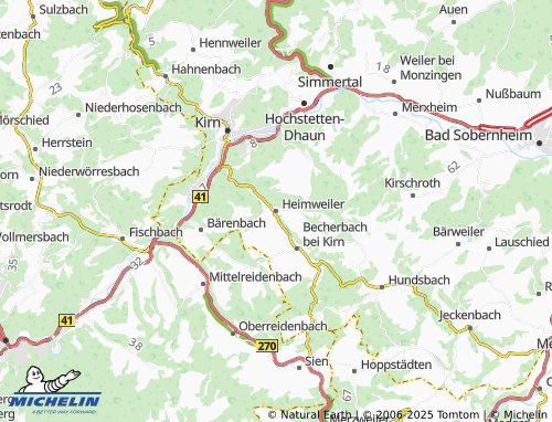 MICHELIN Heimweiler map - ViaMichelin