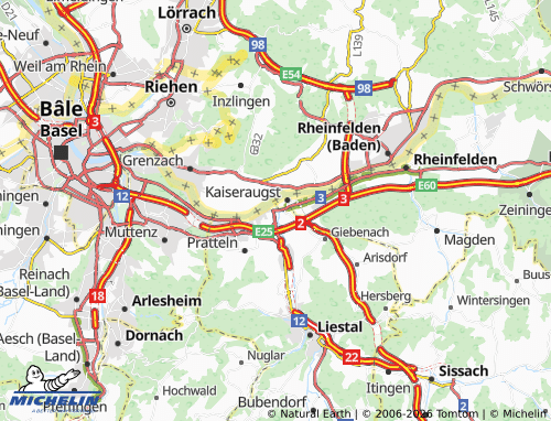 Mapa MICHELIN Augst - ViaMichelin