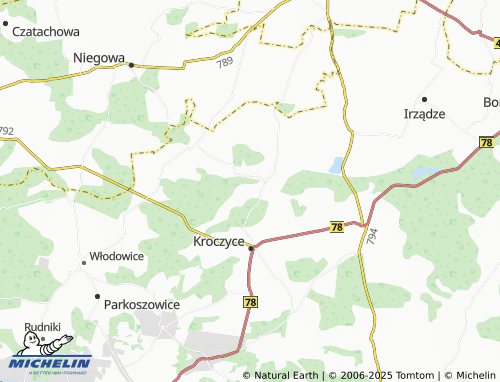 MICHELIN Kostkowice map - ViaMichelin