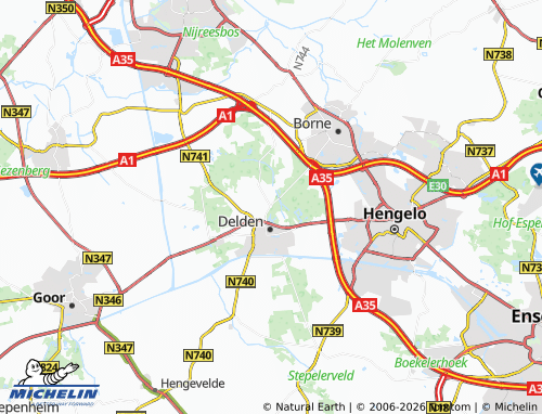 Carte MICHELIN Ambt Delden - ViaMichelin