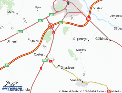Mappa MICHELIN Gomoești - ViaMichelin