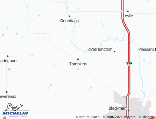 Mapa MICHELIN Tompkins - ViaMichelin