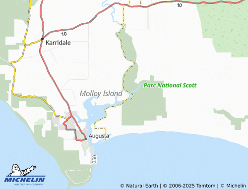 MICHELIN Molloy Island map - ViaMichelin