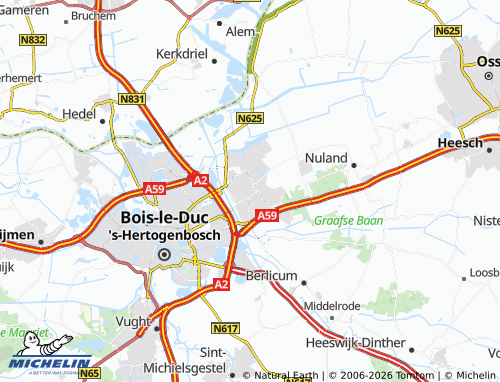 MICHELIN Rosmalen map - ViaMichelin