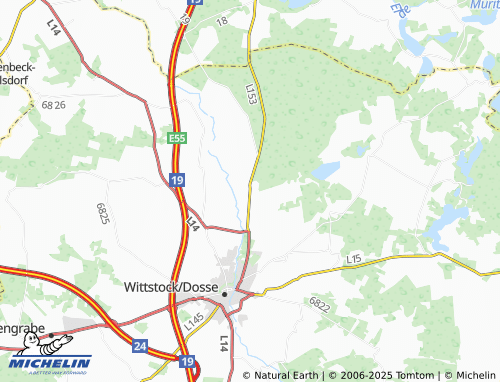 MICHELIN Alt Daber map - ViaMichelin