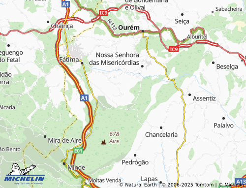 MICHELIN-Landkarte Vale de Cavalos - ViaMichelin