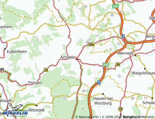Mappa MICHELIN Arnstein - ViaMichelin