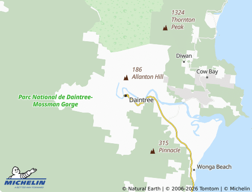 Mappa MICHELIN Daintree - ViaMichelin