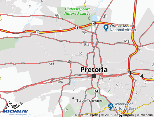 Mapa MICHELIN Daspoort - ViaMichelin