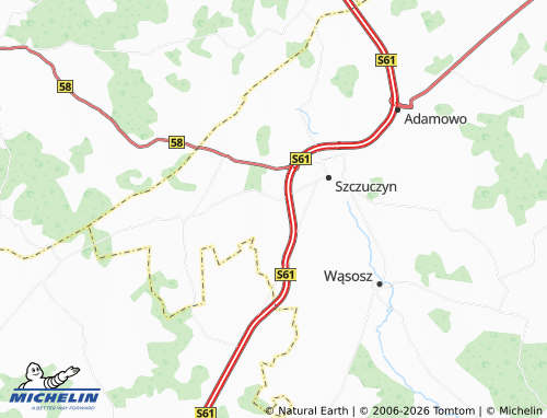 MICHELIN Jambrzyki map - ViaMichelin