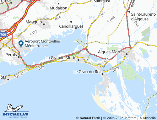 Mapa MICHELIN La Grande-Motte - ViaMichelin