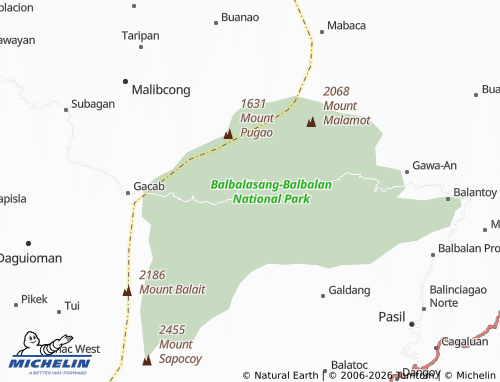 MICHELIN Balbalasang map - ViaMichelin
