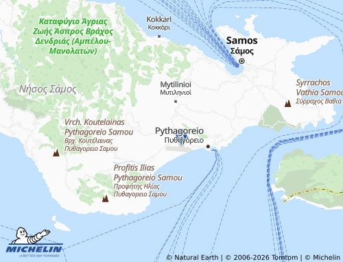 MICHELIN Chora map - ViaMichelin